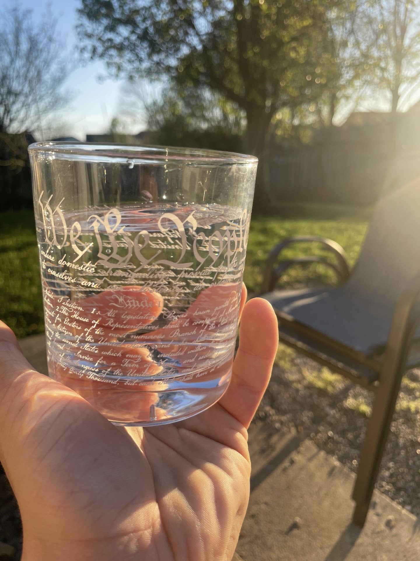 Constitution Of The United States Whiskey Glass