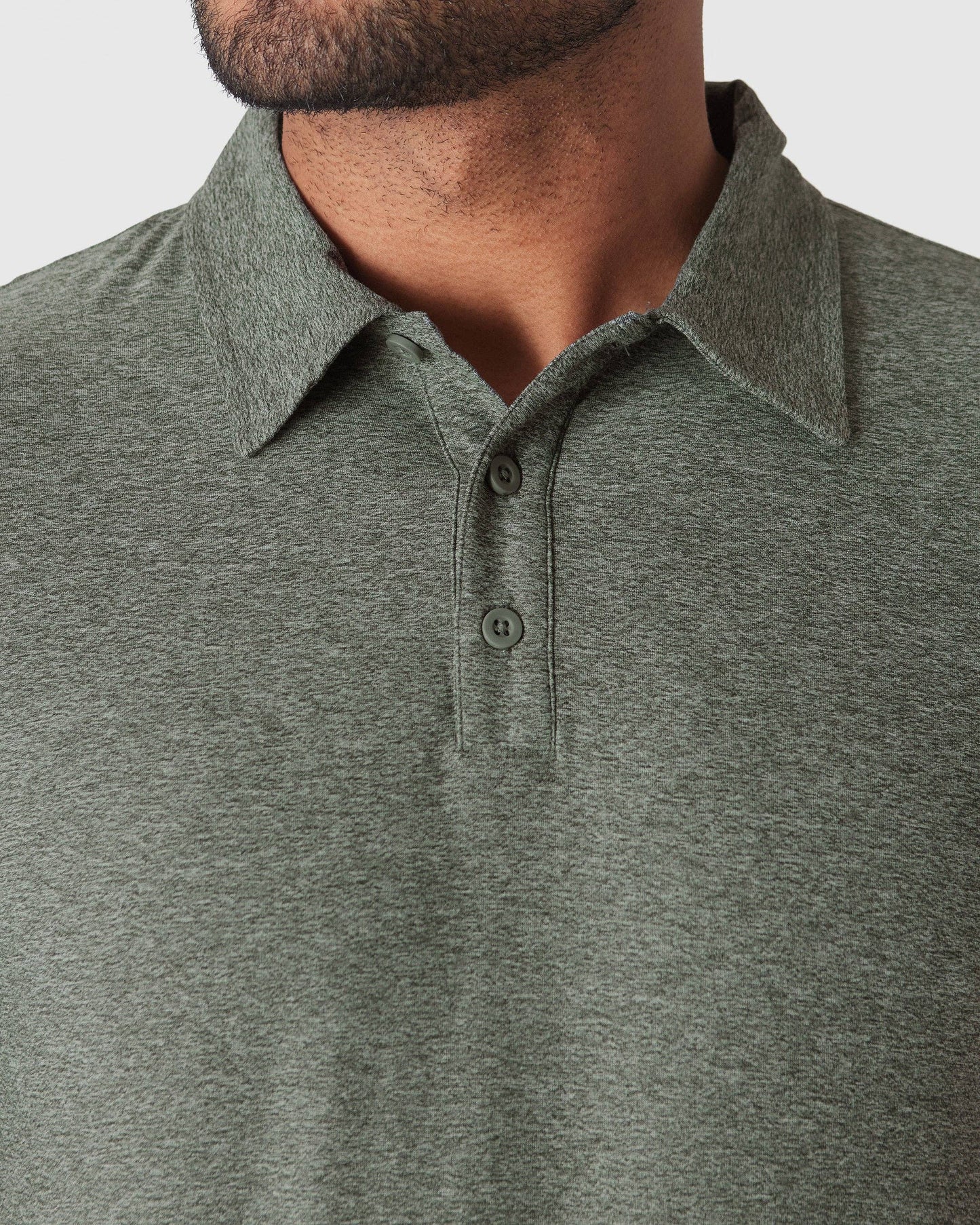 Short Sleeve Shirt | Active | Polo | Heather Forest