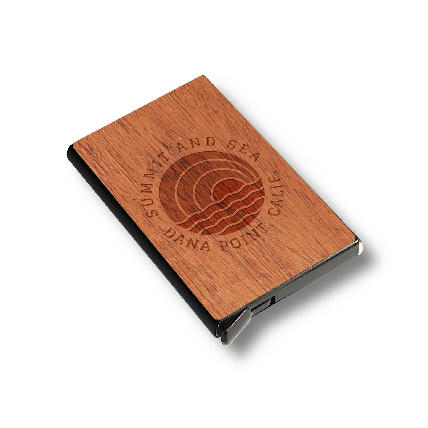 Customizable Slim Wooden RFID Blocking Speed Wallet