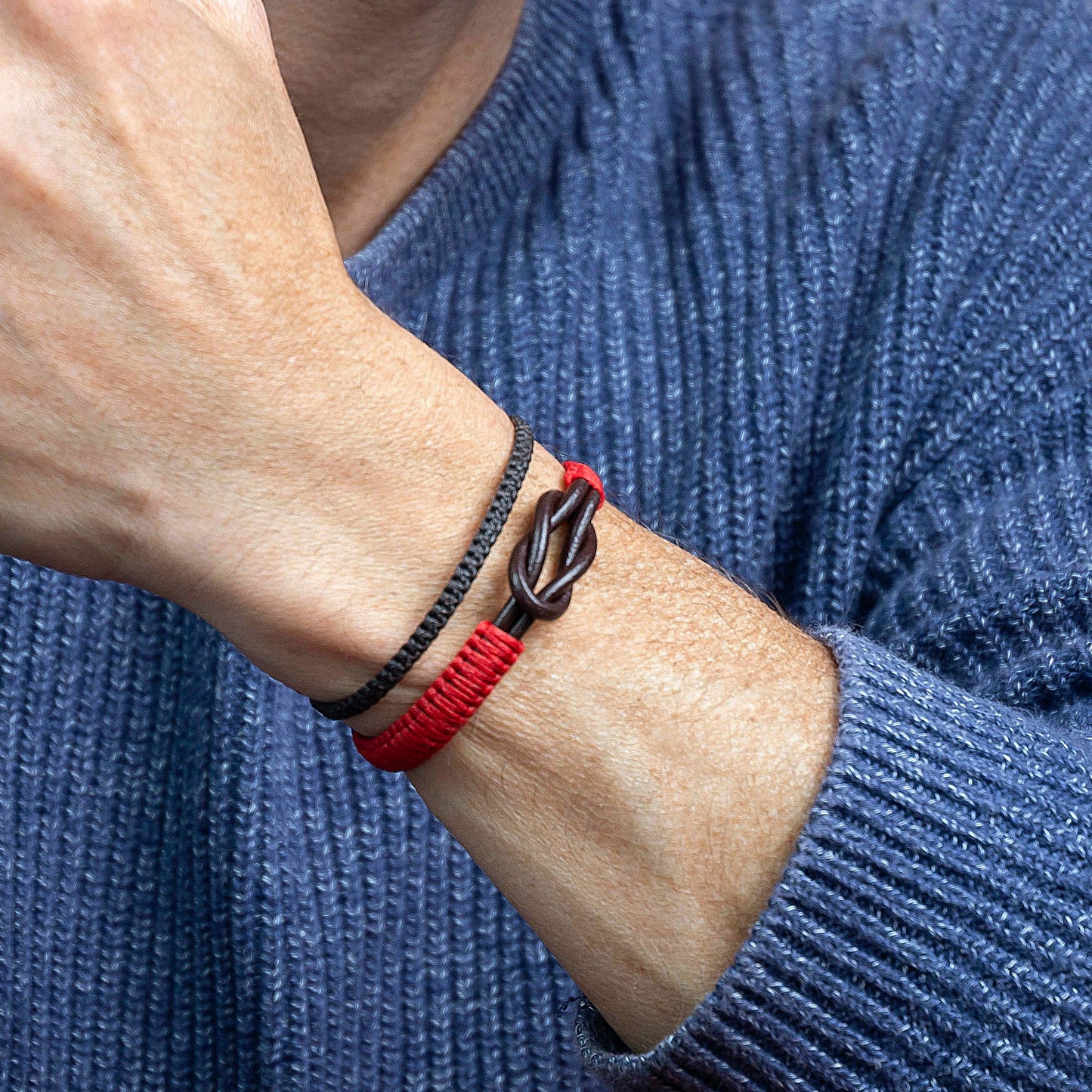 Men's Infinity Knot Leather Bracelet | Gift for Men |