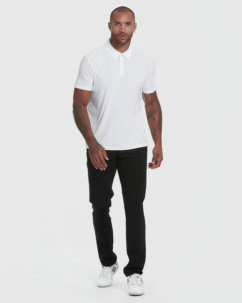 Short Sleeve Polo Shirt | Active | White