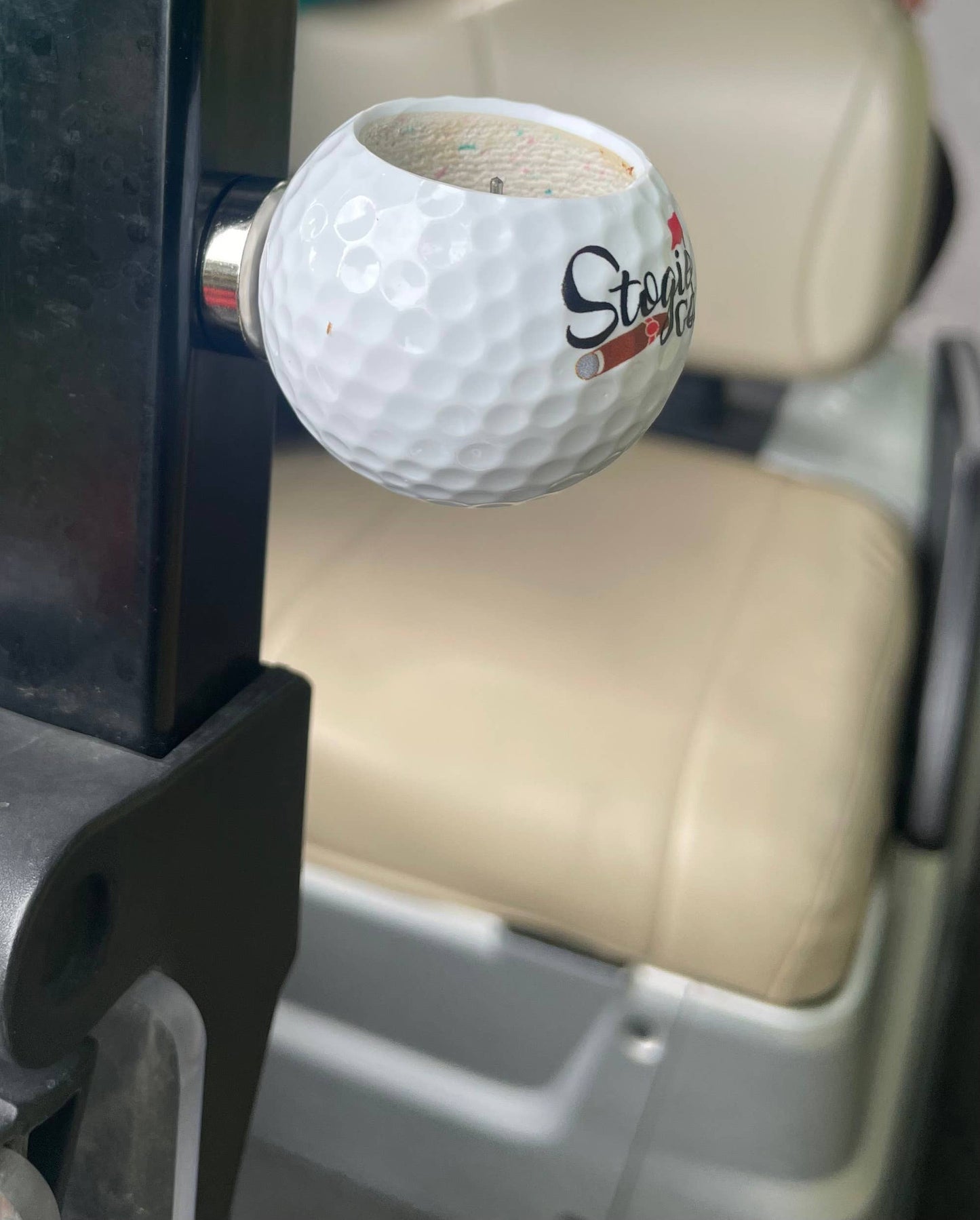 Custom Golf Ball Magnetic Cigar Holder by Stogie Golf