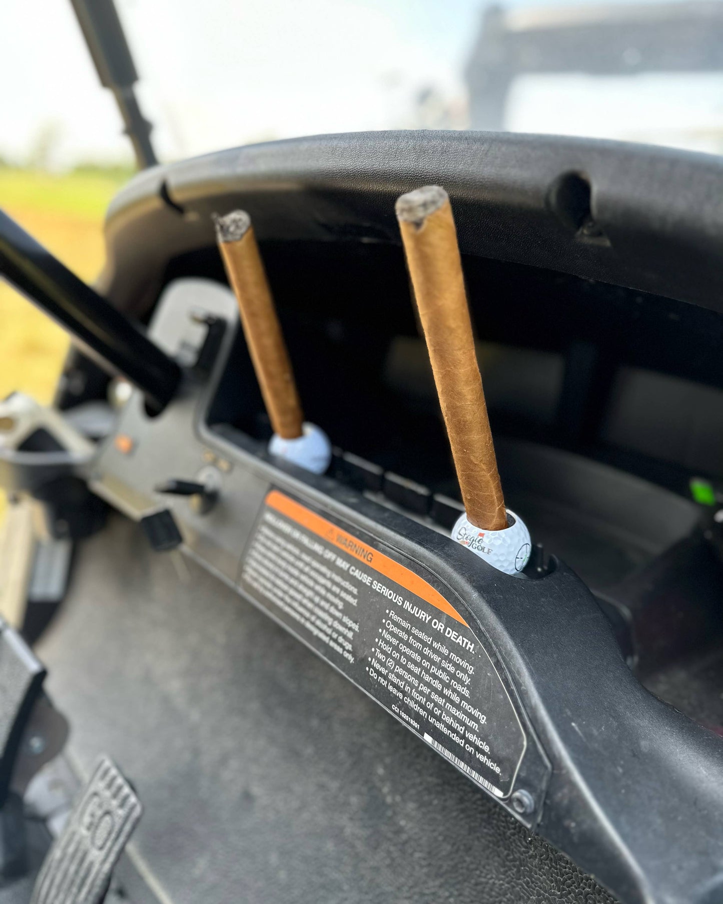 Golf Ball Cigar Holder Handmade Golf Accessory