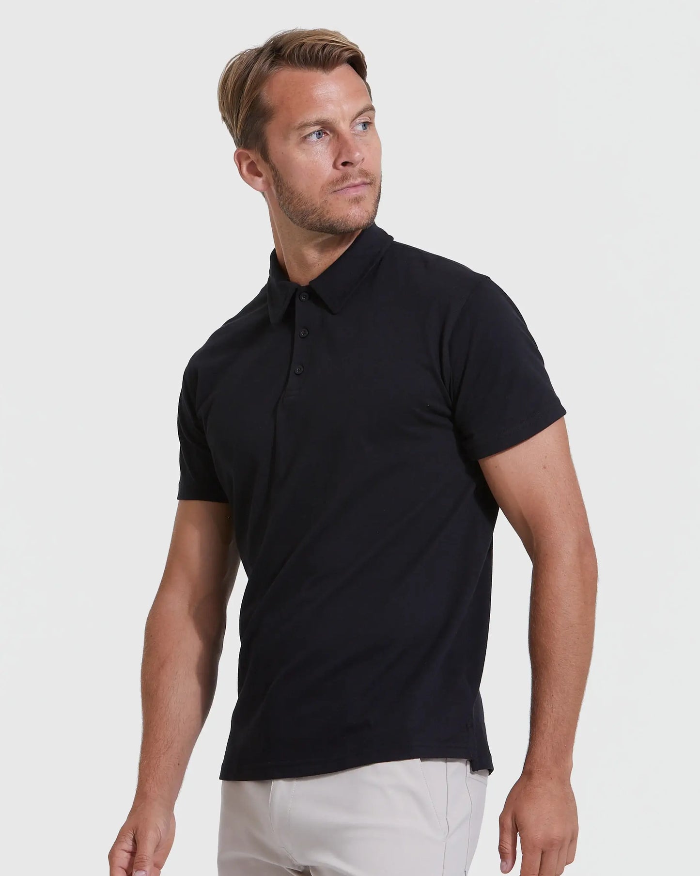 Short Sleeve Polo Shirt | Black