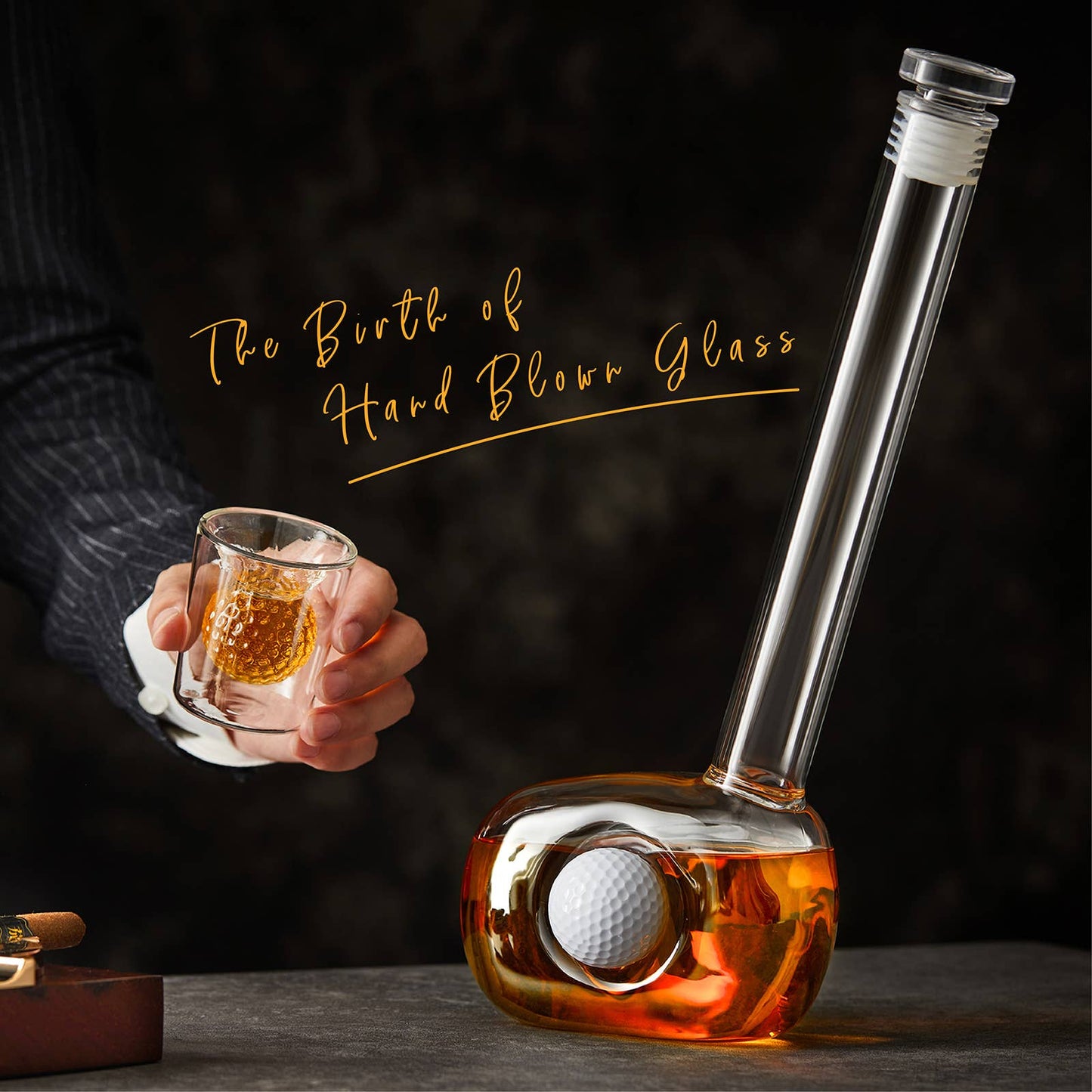 Golf Whiskey Decanter Set - Golf Gifts for Men