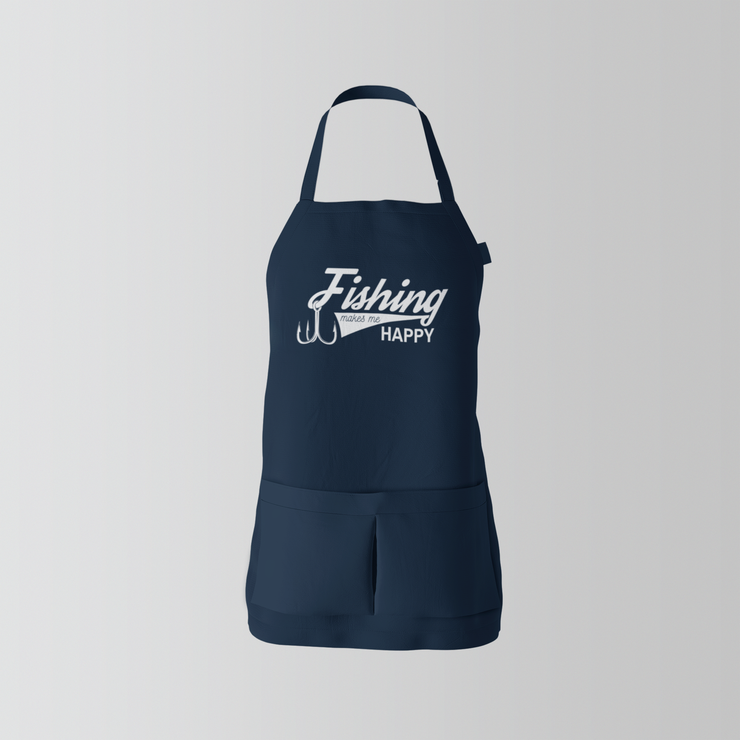 Fishing Makes Me Happy Apron