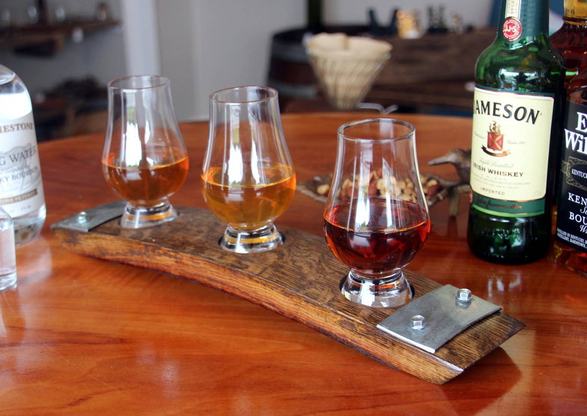 Premium Glencairn Whiskey/ Bourbon 3 Glass Flight