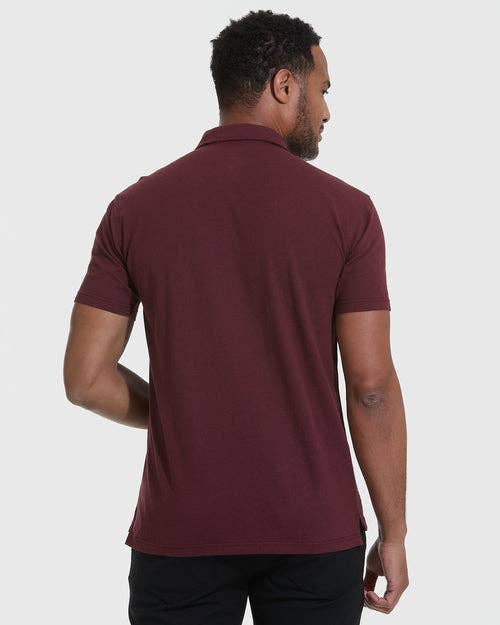 Short Sleeve Polo Shirt | Mahogany