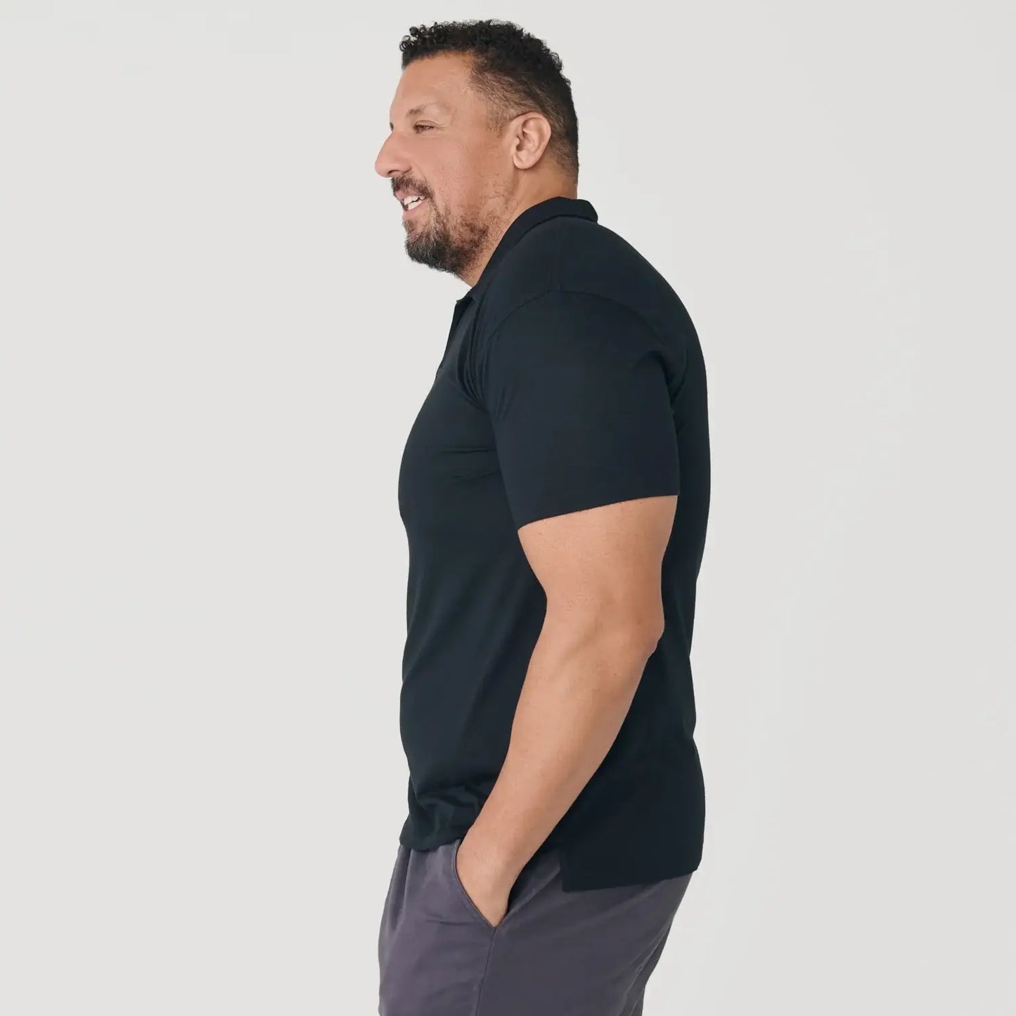 Short Sleeve Polo Shirt | Black