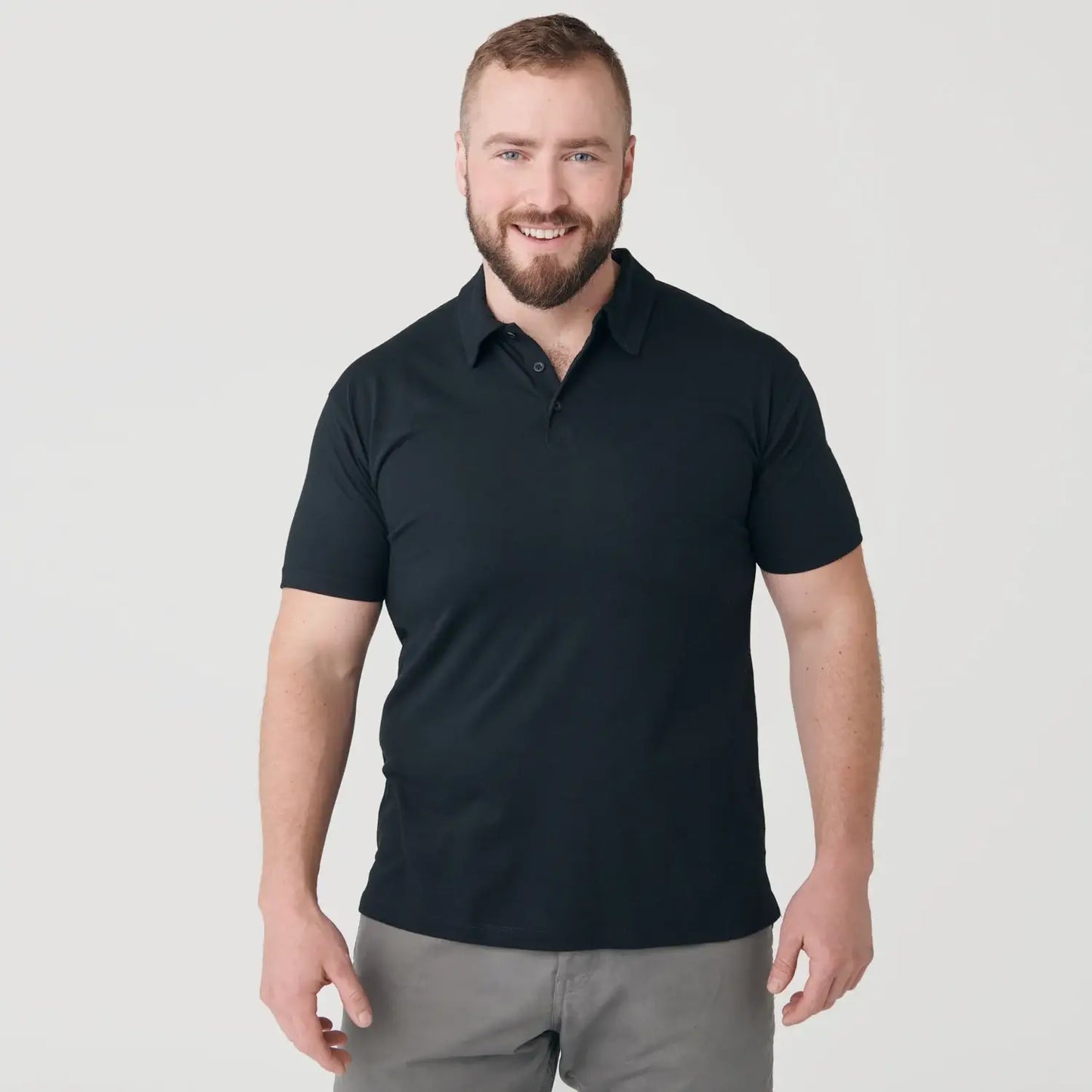 Short Sleeve Polo Shirt | Black