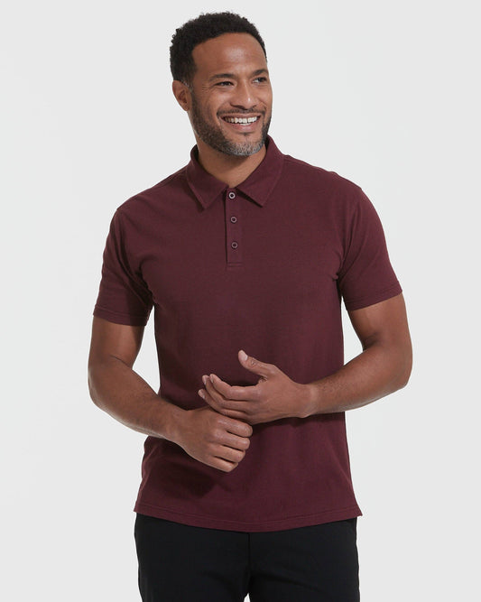 Short Sleeve Polo Shirt | Mahogany