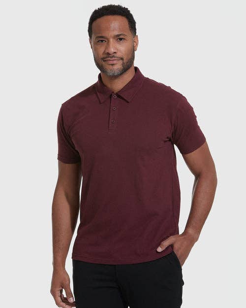 Short Sleeve Polo Shirt | Mahogany