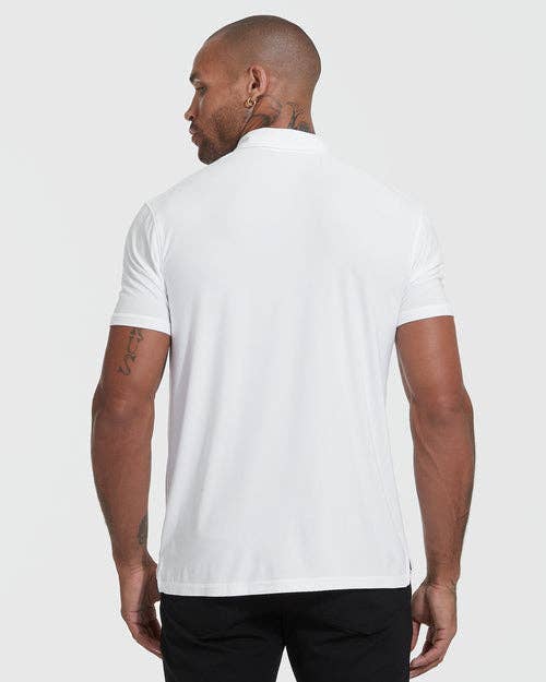 Short Sleeve Polo Shirt | Active | White