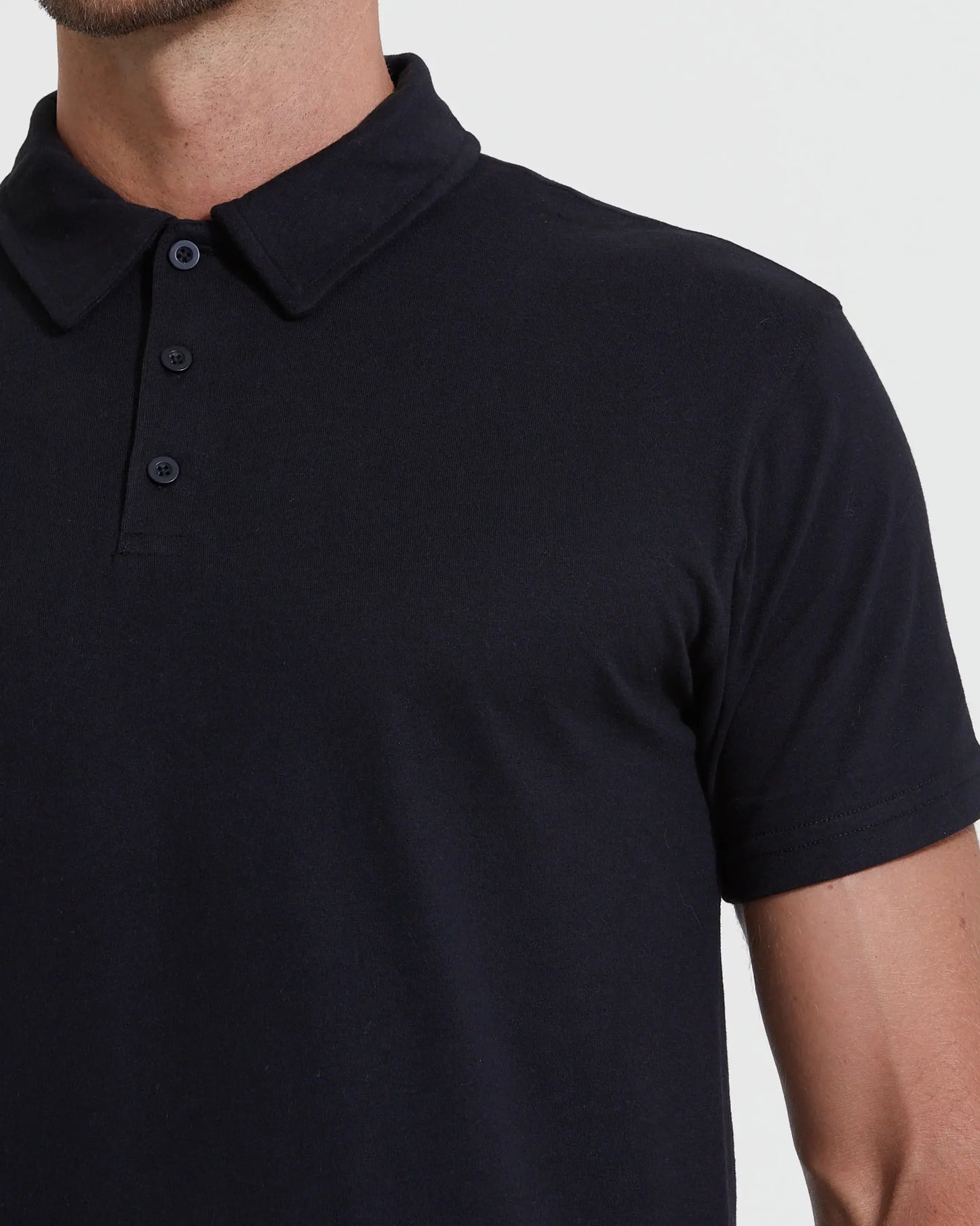 Short Sleeve Polo Shirt | Black