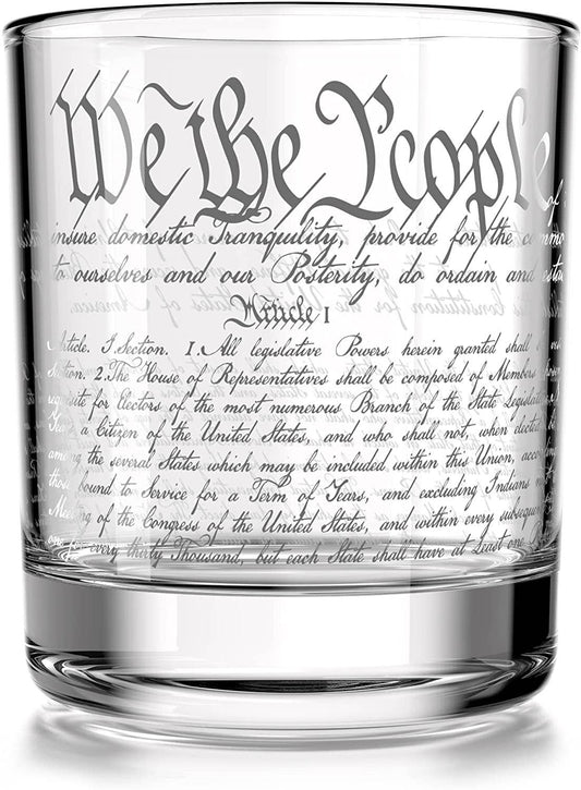 Constitution Of The United States Whiskey Glass