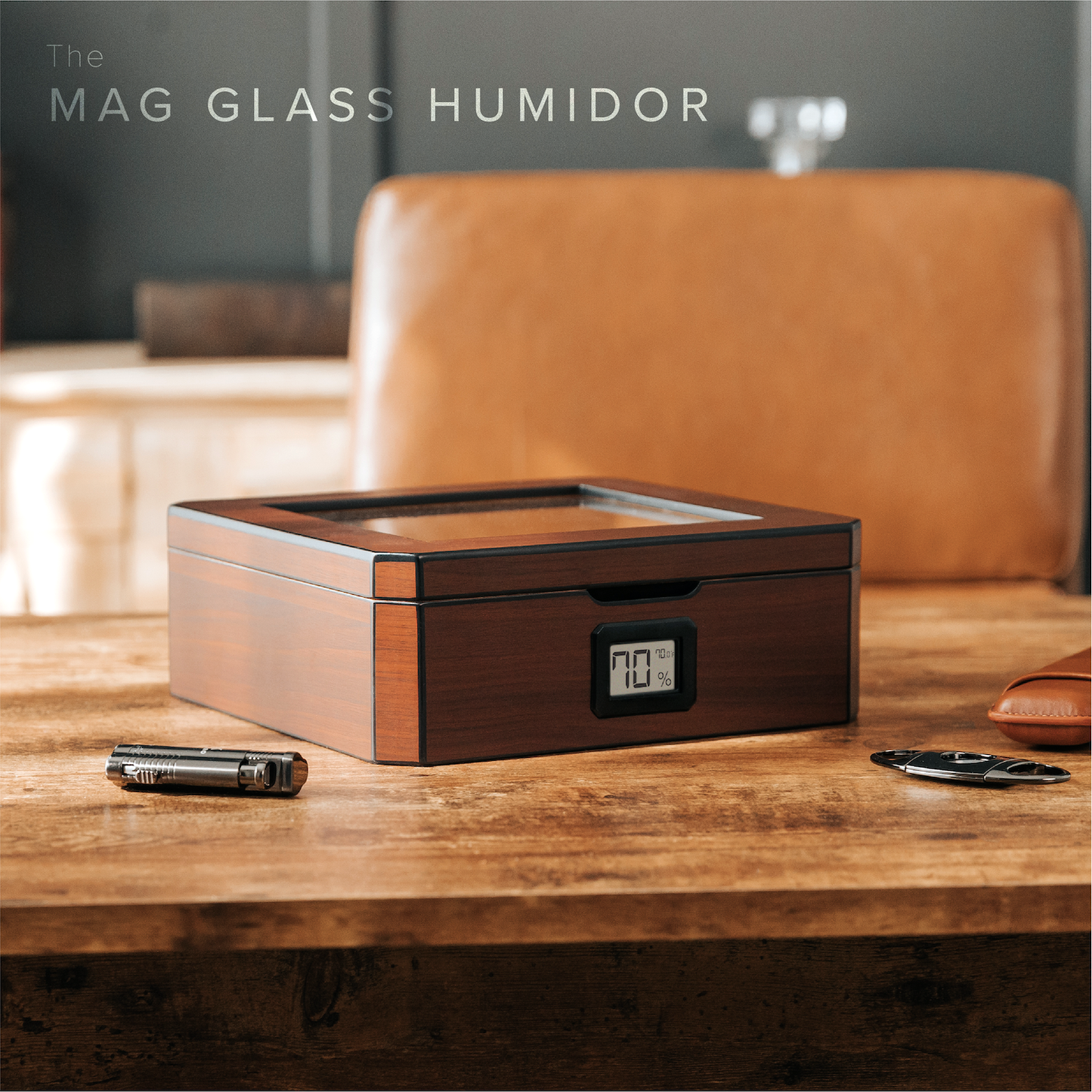 MAG Humidor - Walnut Finish