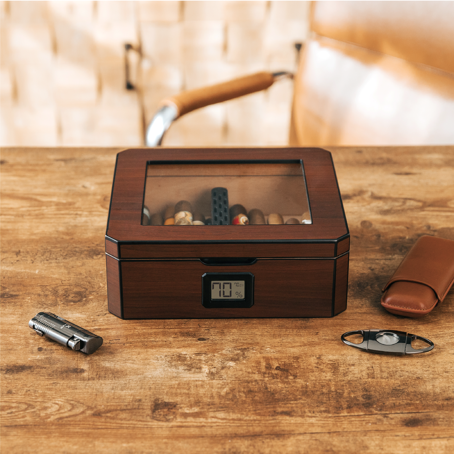 MAG Humidor - Walnut Finish