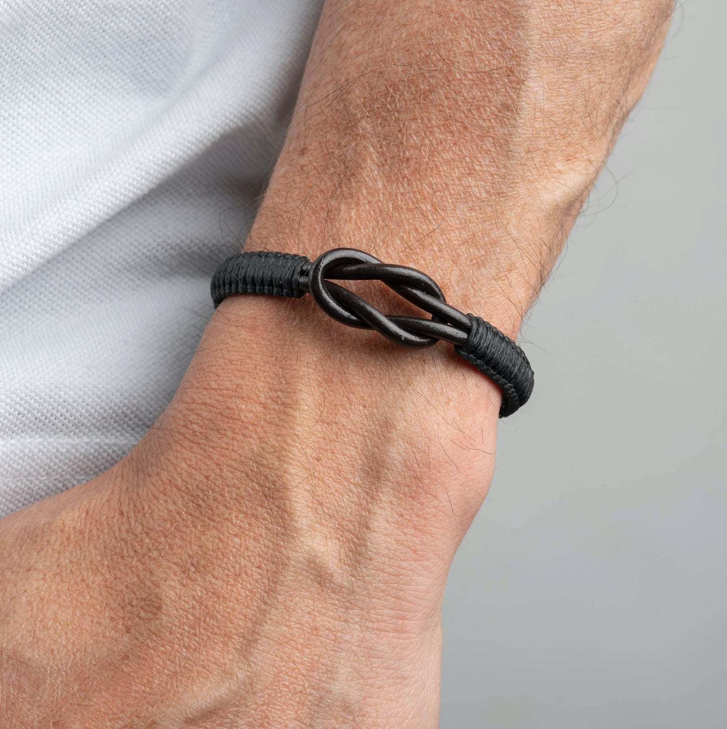 Men's Infinity Knot Leather Bracelet  | Gift for Men |