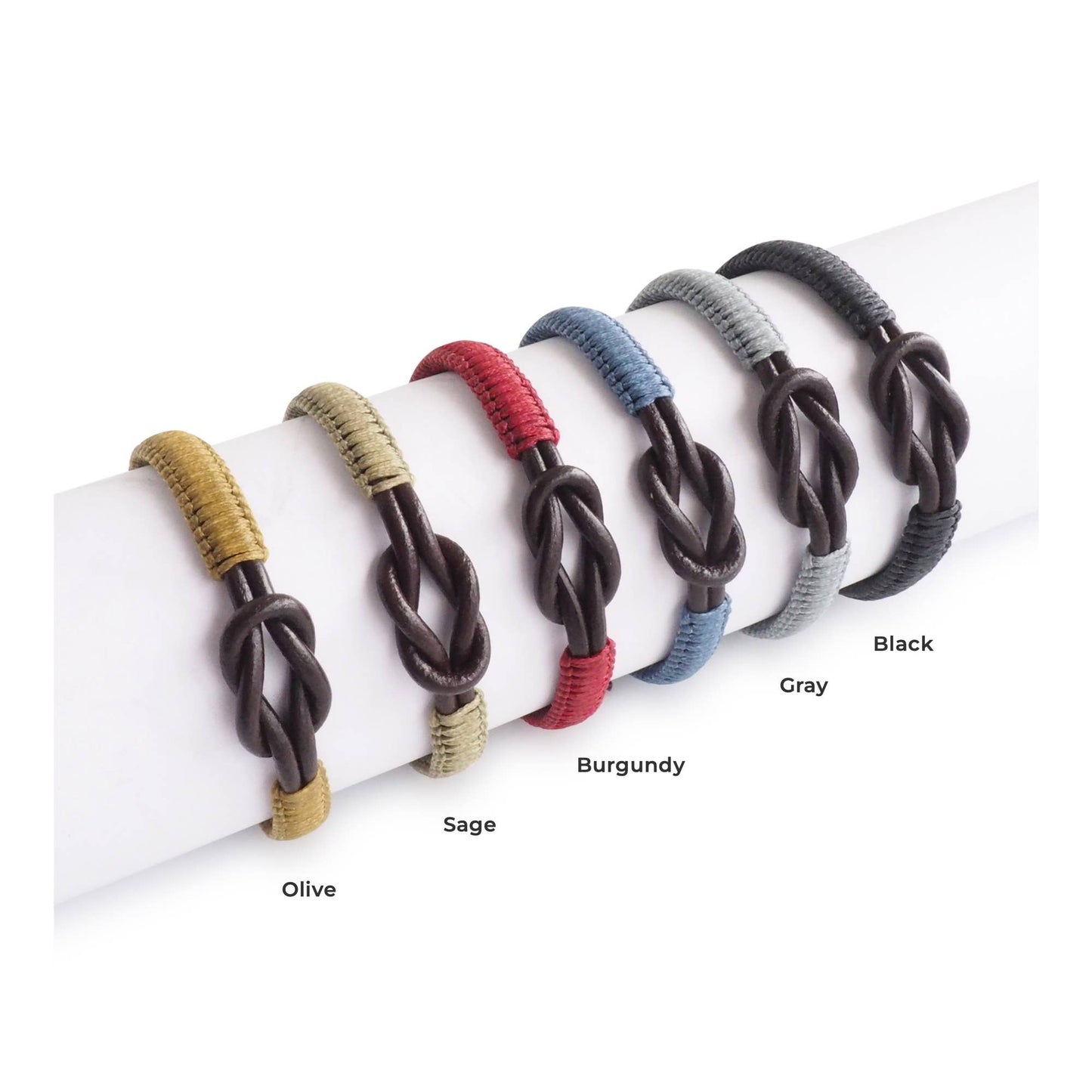 Men's Infinity Knot Leather Bracelet  | Gift for Men |