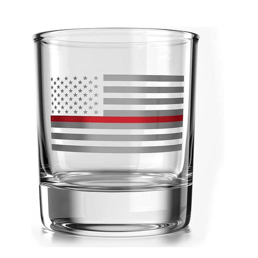 Thin Red Line Fire Fighter American Flag - Whiskey Gl
