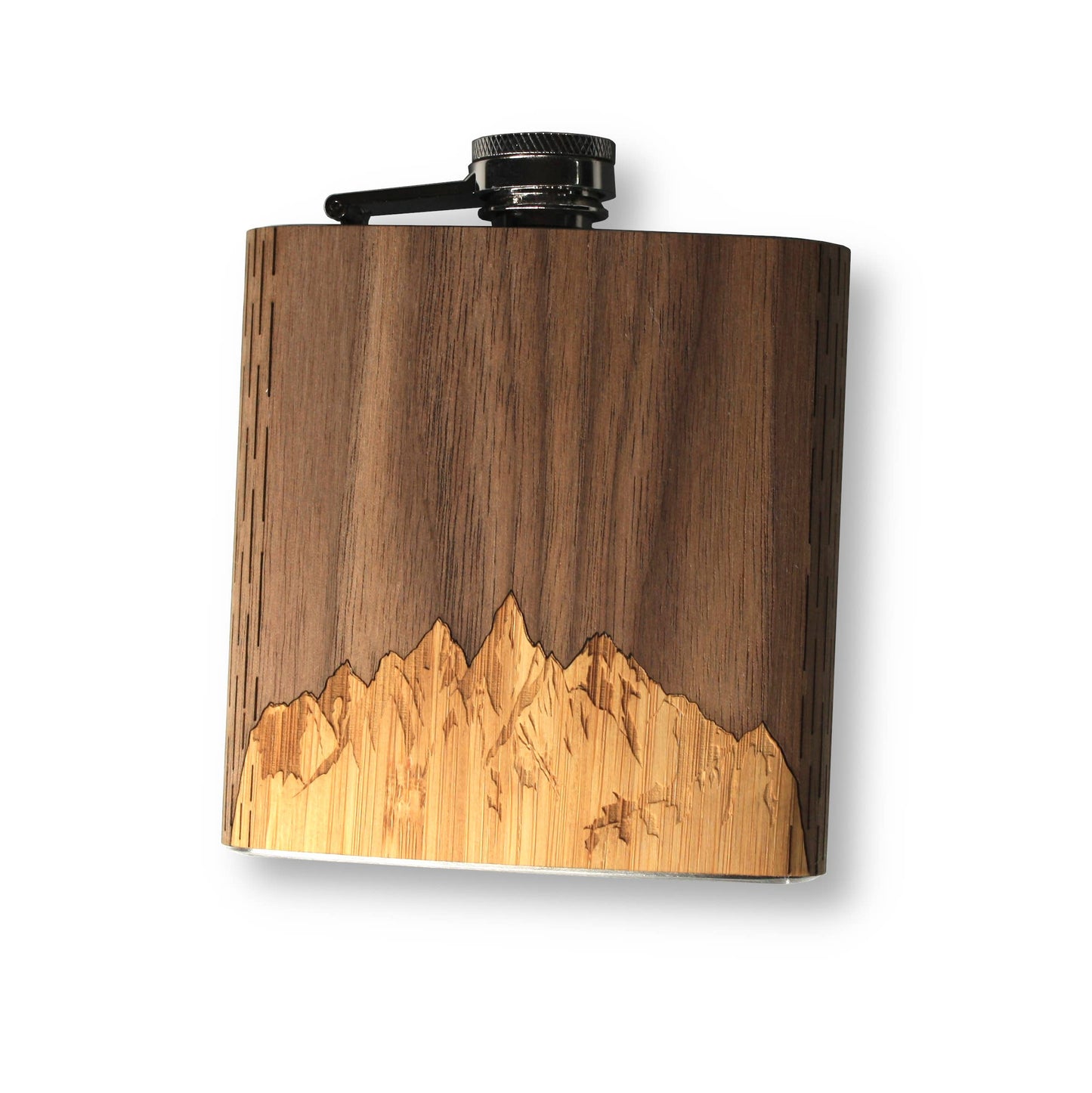 6 oz. Wooden Hip Flask (with Gift Box Options)