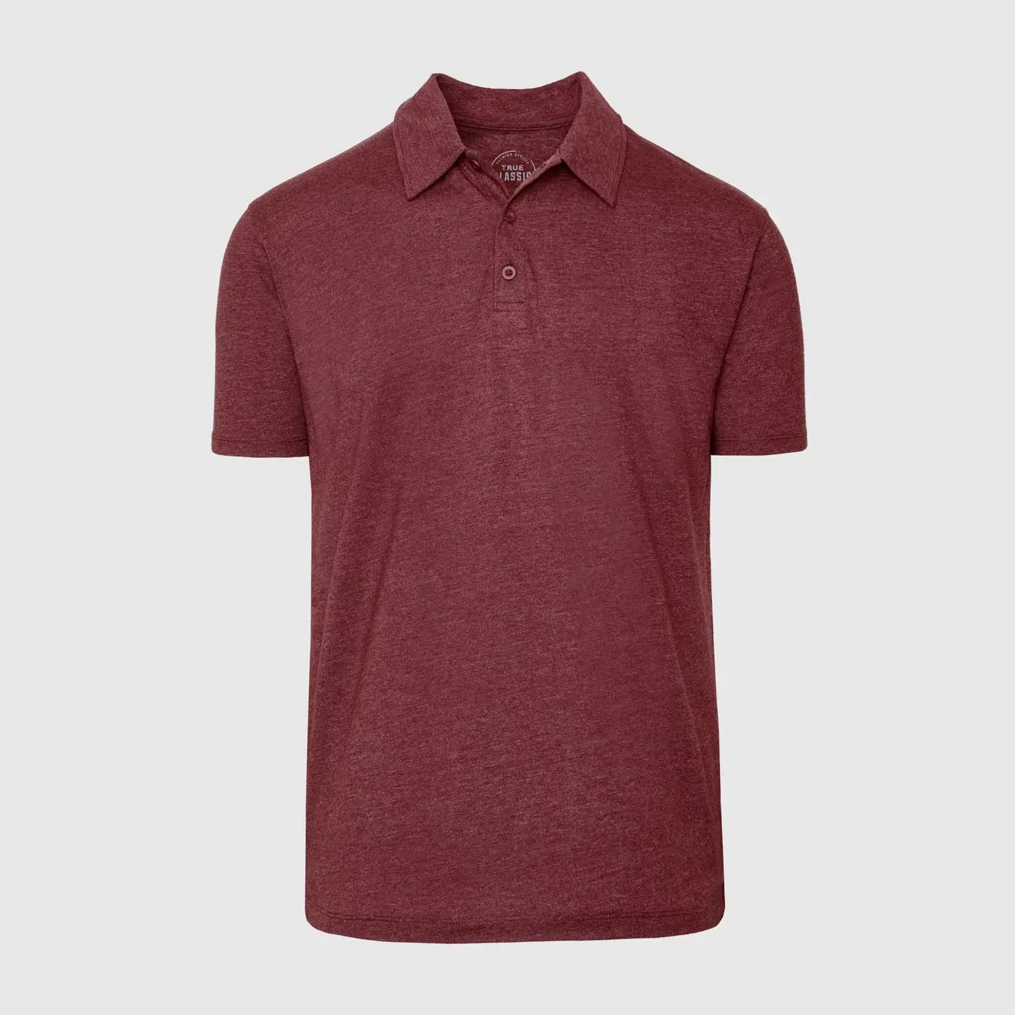 Short Sleeve Shirt | Polo | Heather Burgundy