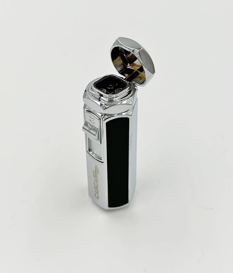 Cigar Lighter 4 Burner Black/Chrome