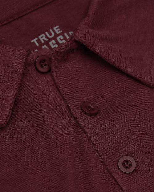 Short Sleeve Polo Shirt | Mahogany