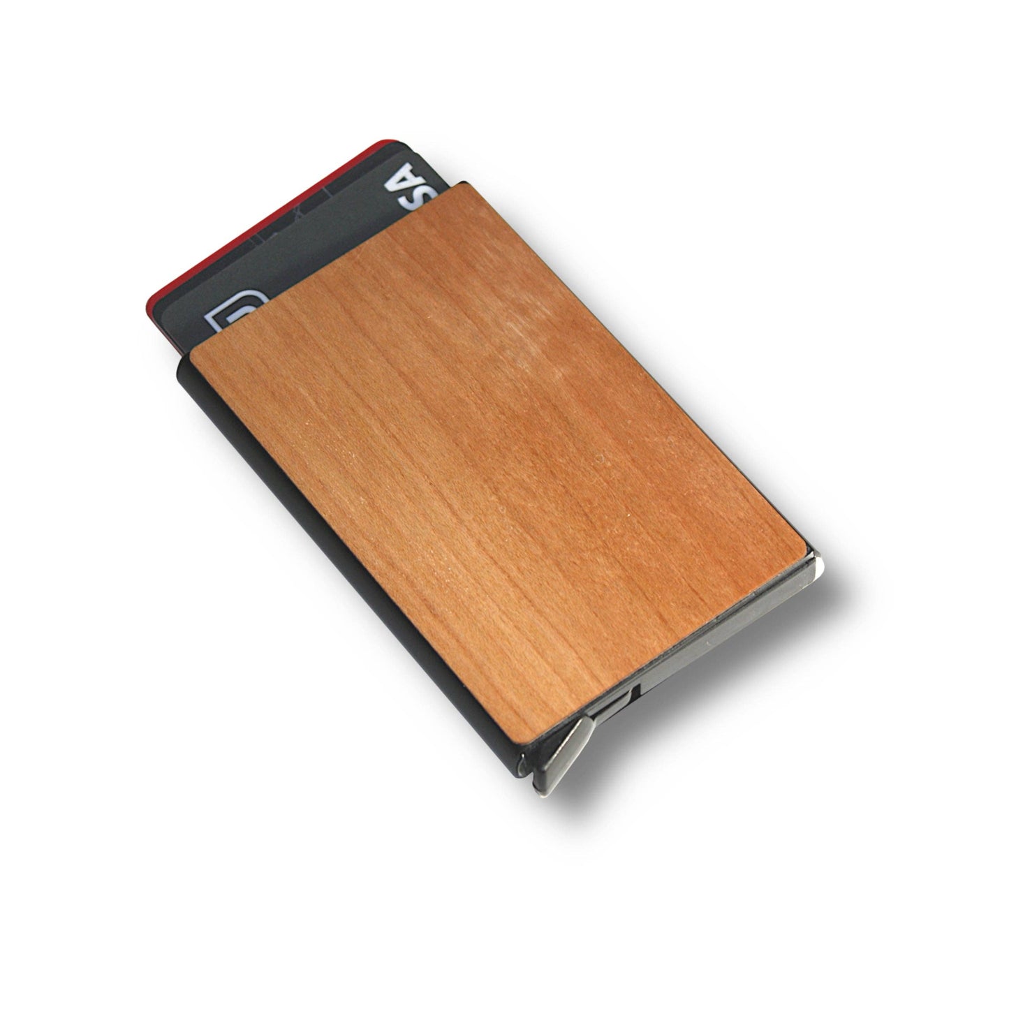 Customizable Slim Wooden RFID Blocking Speed Wallet