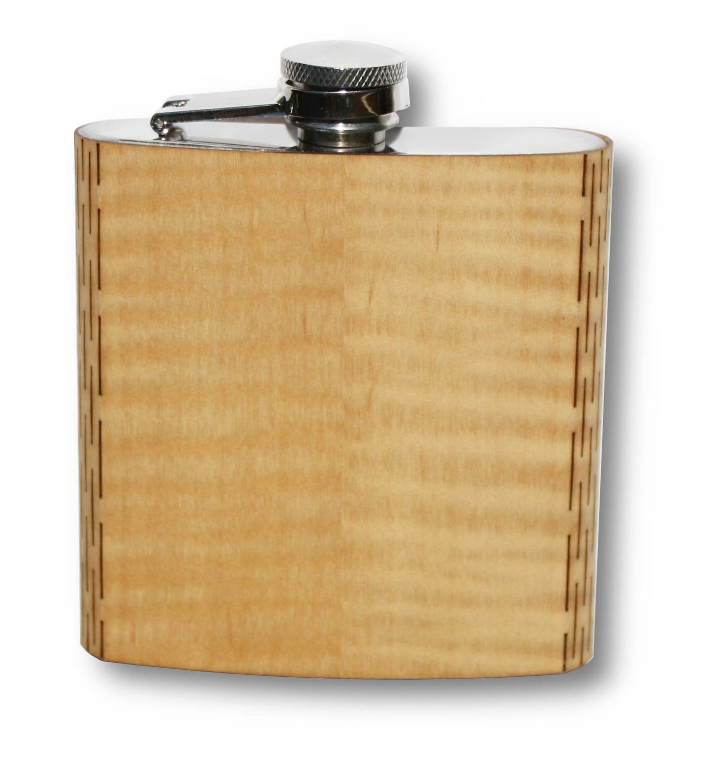 6 oz. Wooden Hip Flask (with Gift Box Options)