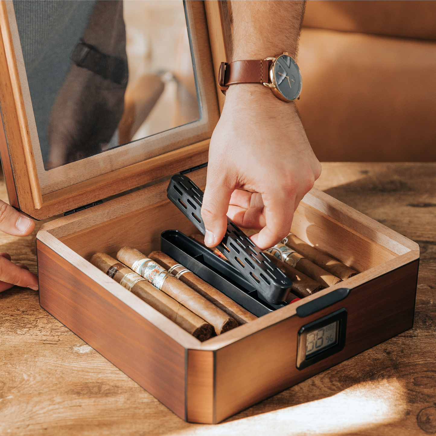 MAG Humidor - Walnut Finish