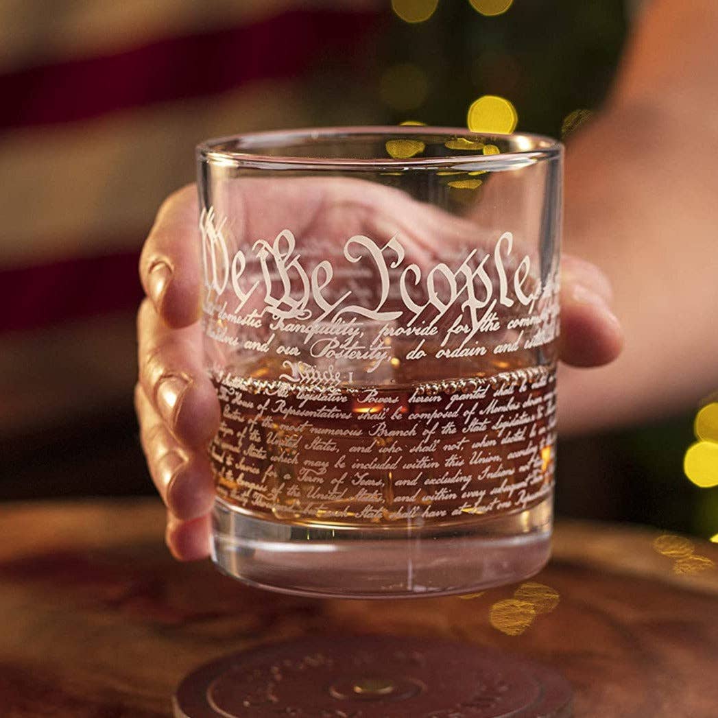 Constitution Of The United States Whiskey Glass