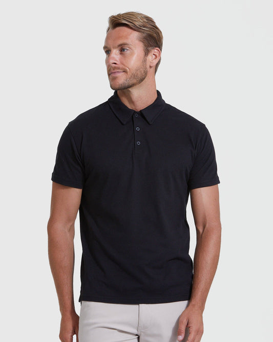 Short Sleeve Polo Shirt | Black