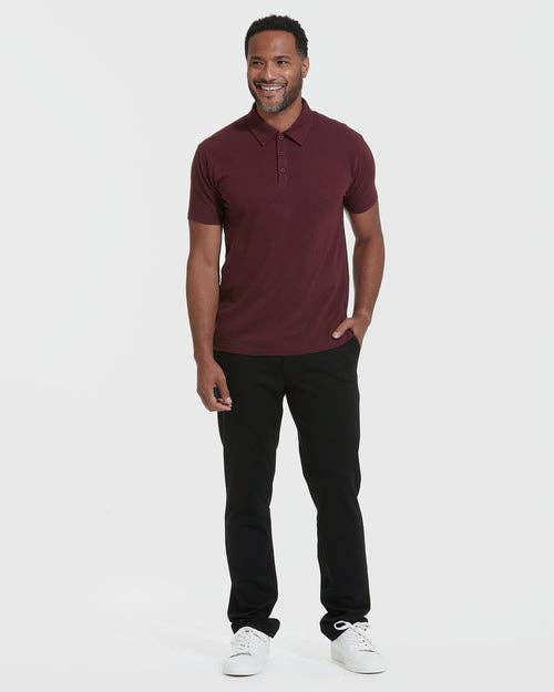 Short Sleeve Polo Shirt | Mahogany