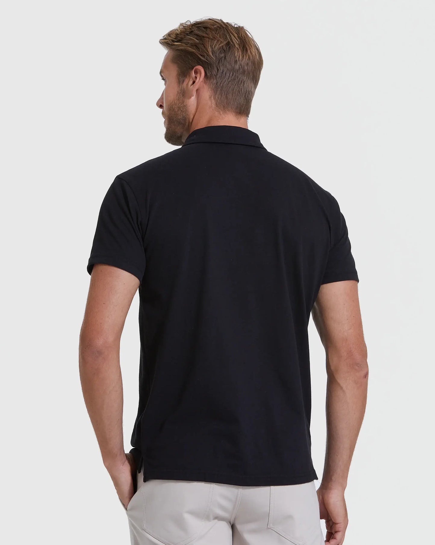 Short Sleeve Polo Shirt | Black