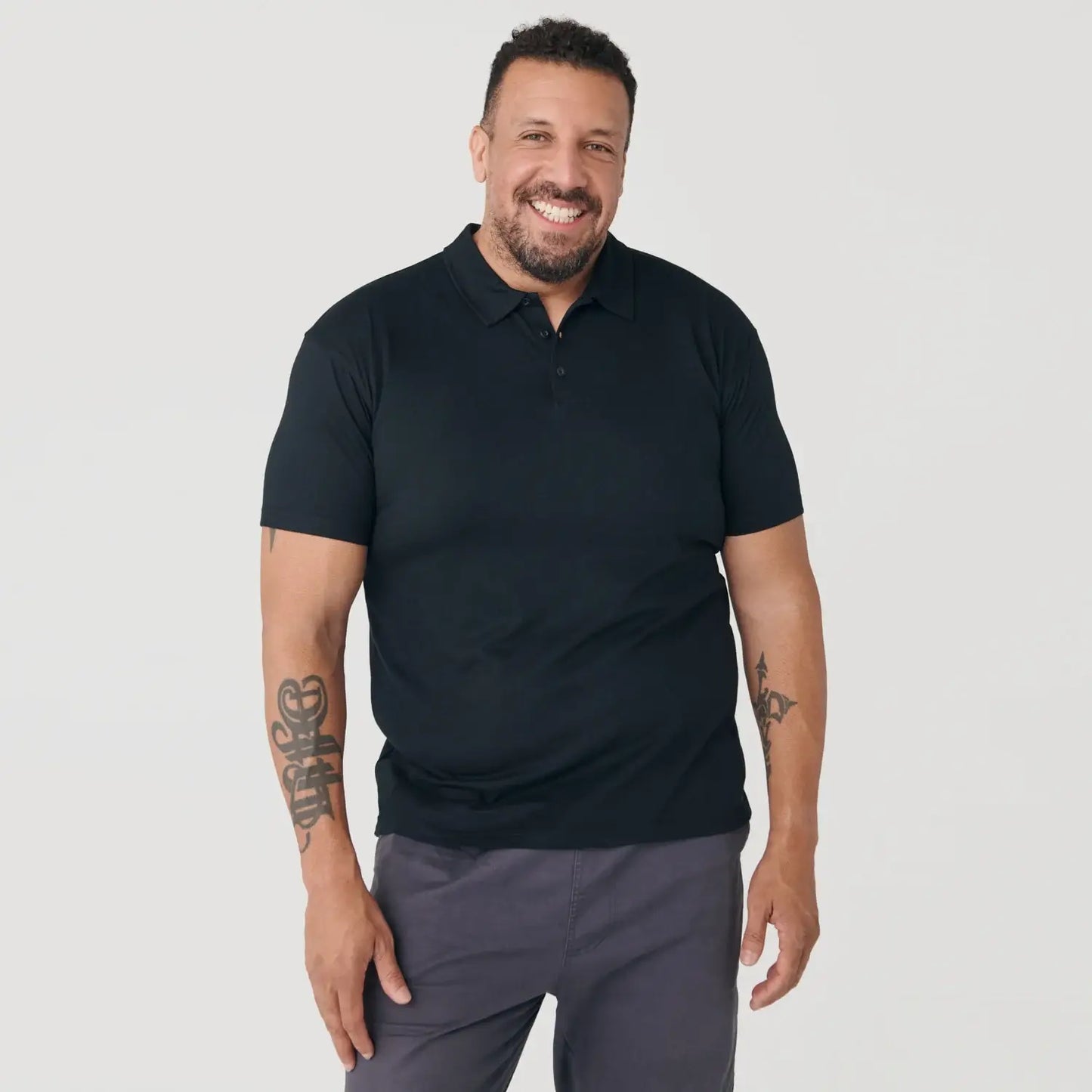 Short Sleeve Polo Shirt | Black