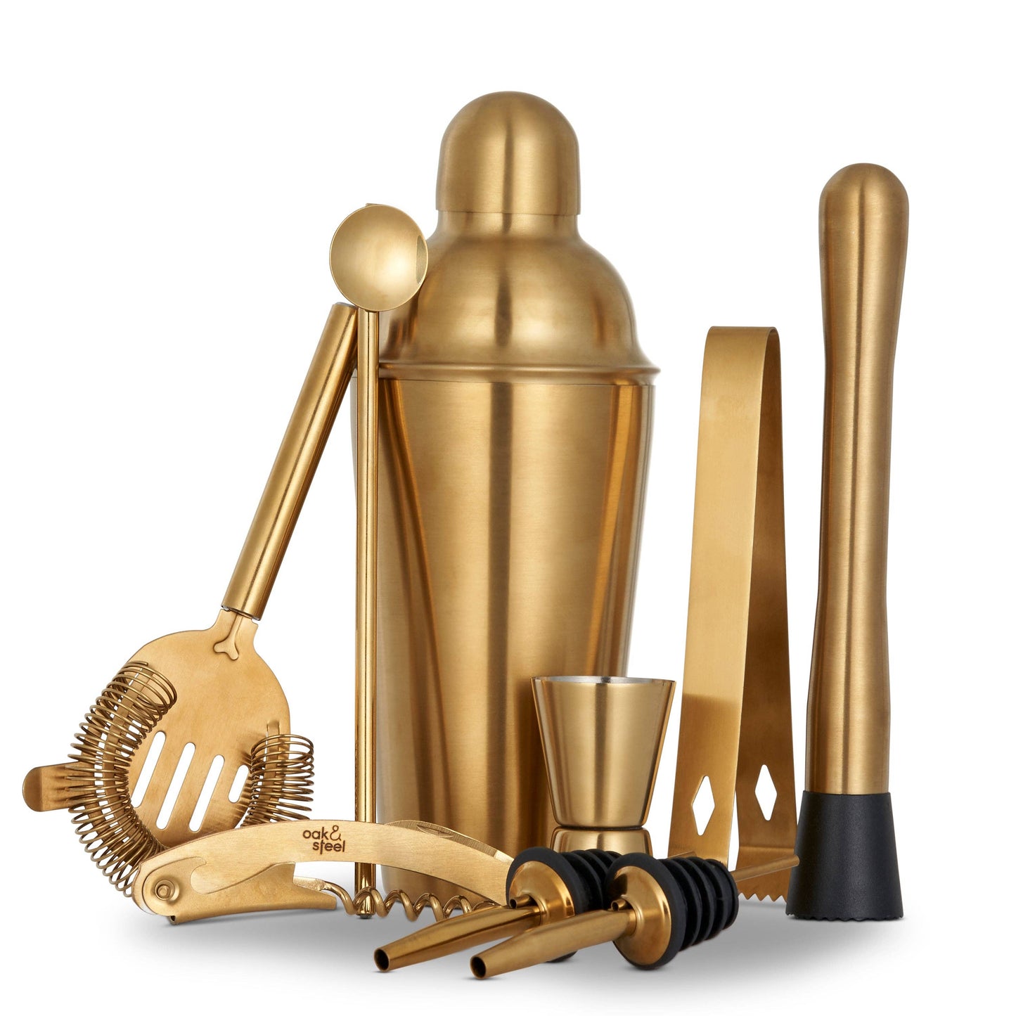 10 Piece Gold Cocktail Set